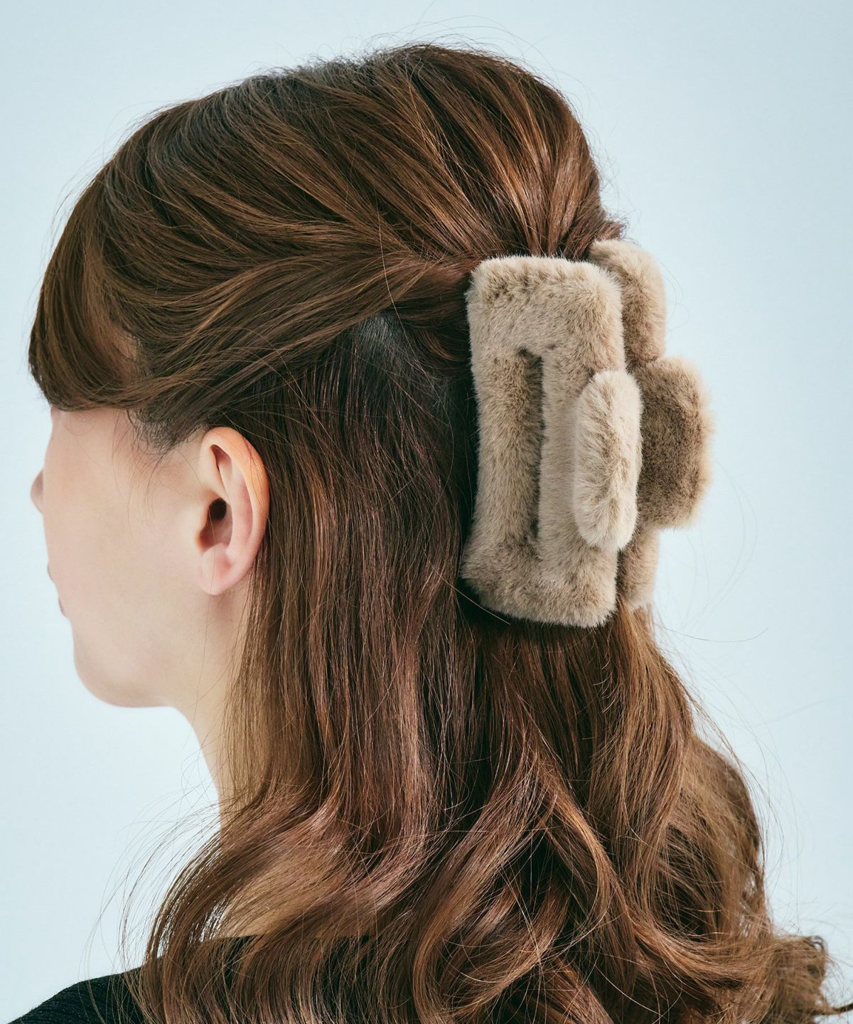 モコモコファースクエアバンスクリップ