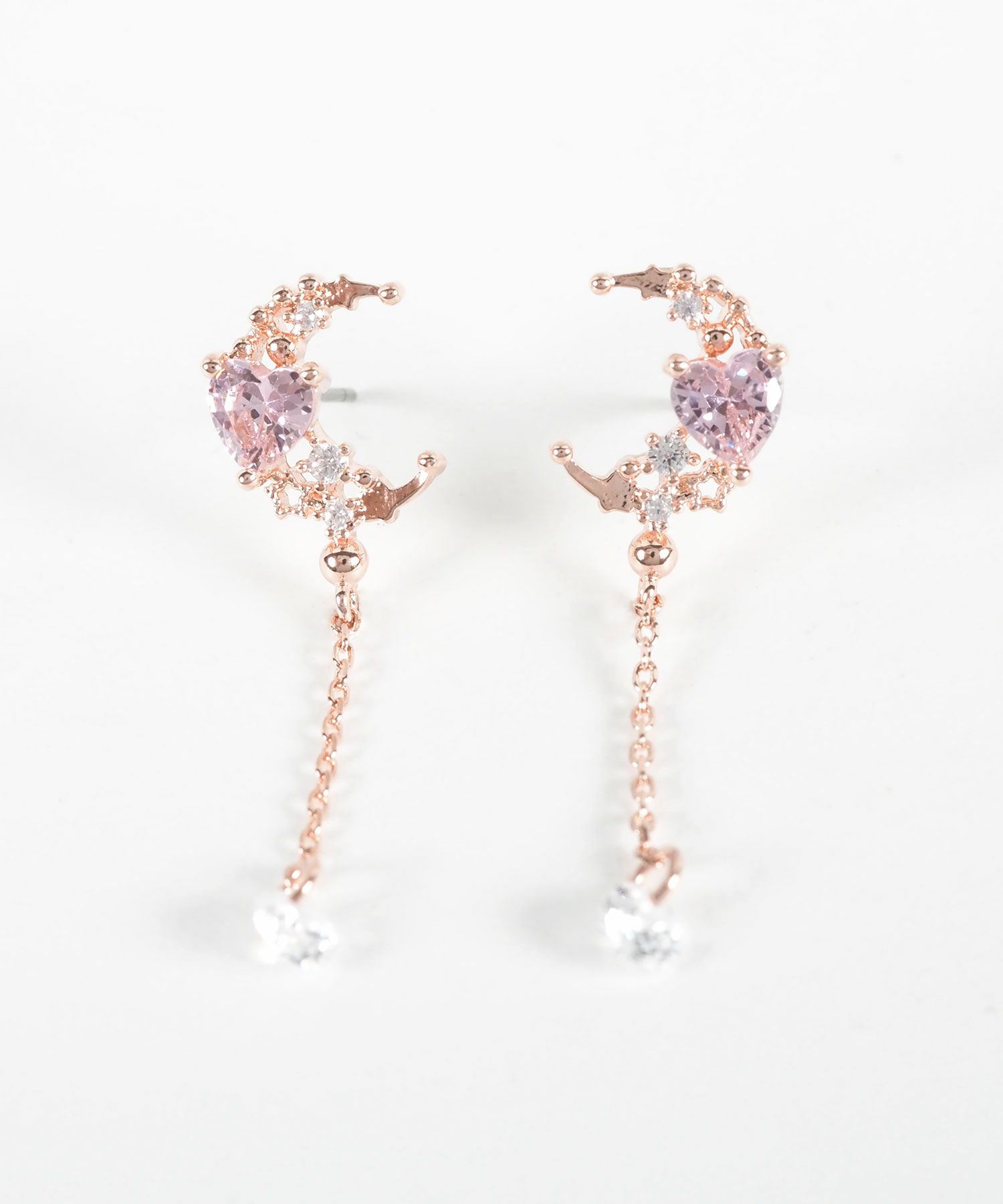 ルナハートチェーンピアス【Stella Aura】