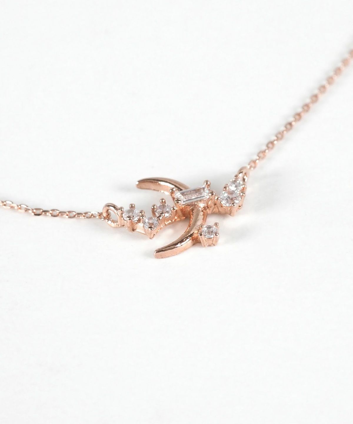 キュービックムーンネックレス【Stella Aura】