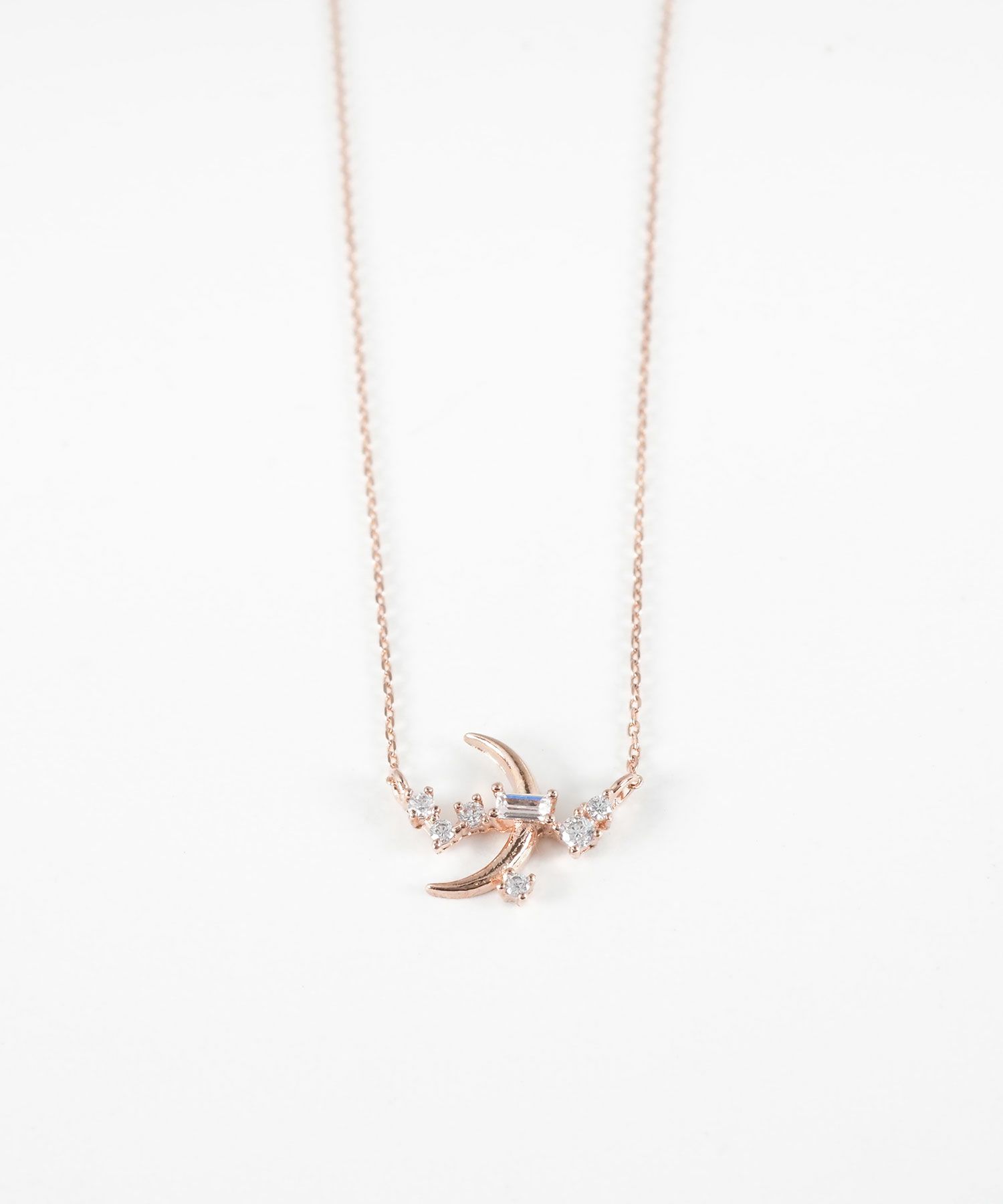 キュービックムーンネックレス【Stella Aura】