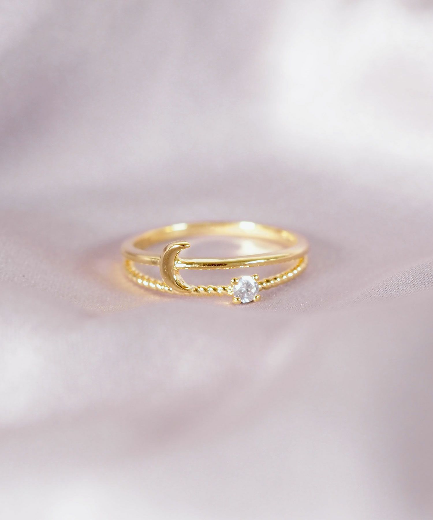 ルナキュービックリング【Stella Aura】