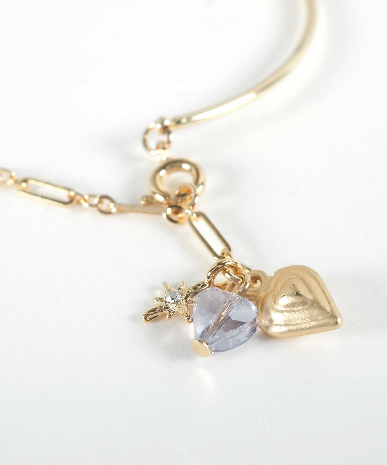 ダブルハートステラブレスレット【Stella Aura】