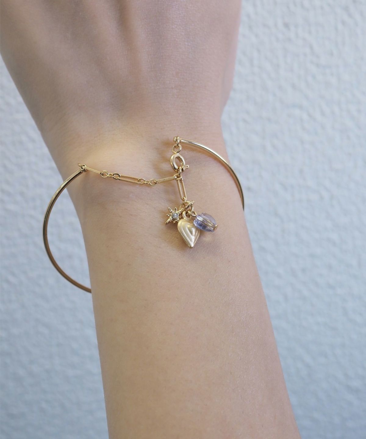 ダブルハートステラブレスレット【Stella Aura】