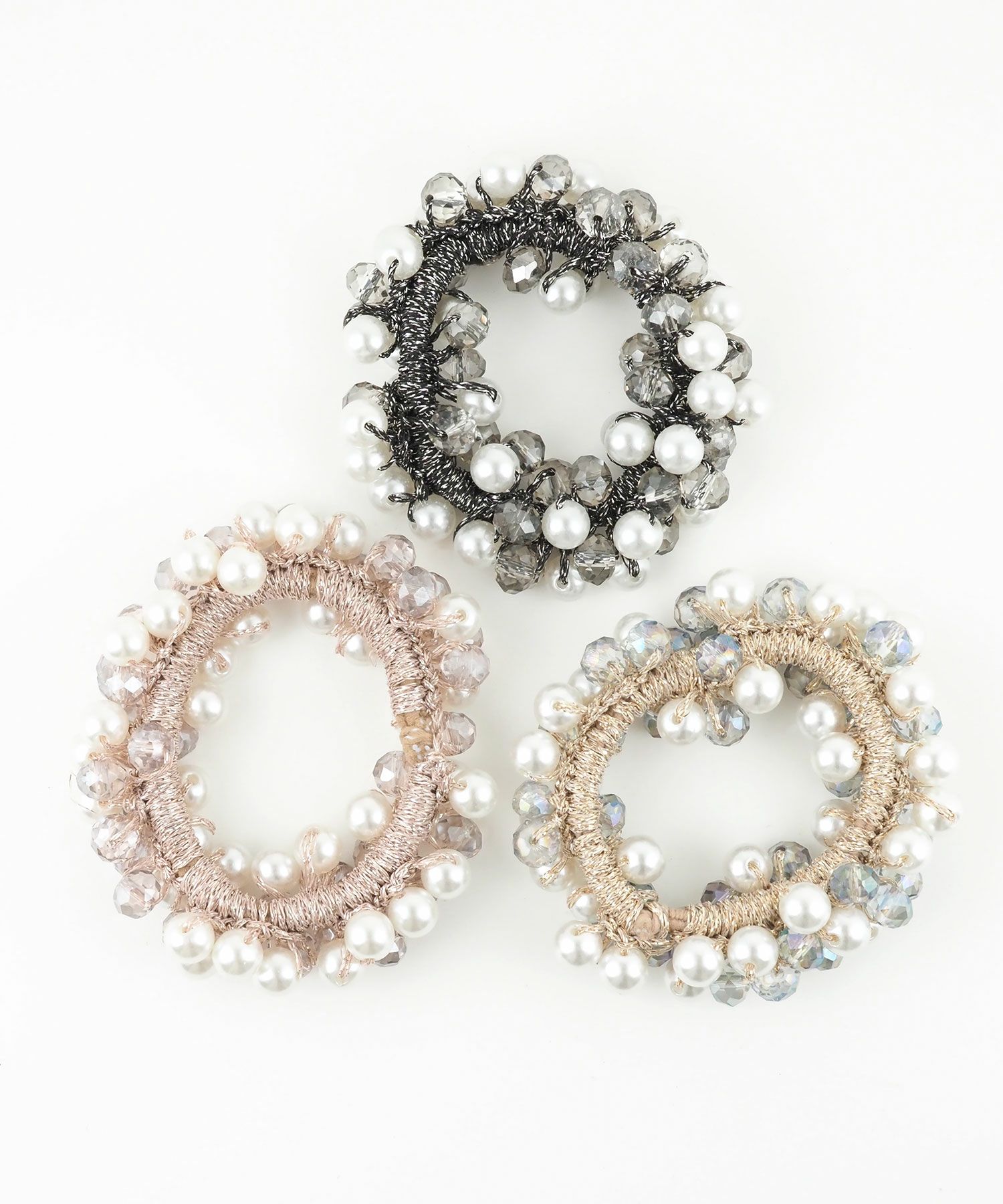 パールビーズじゃらポニー