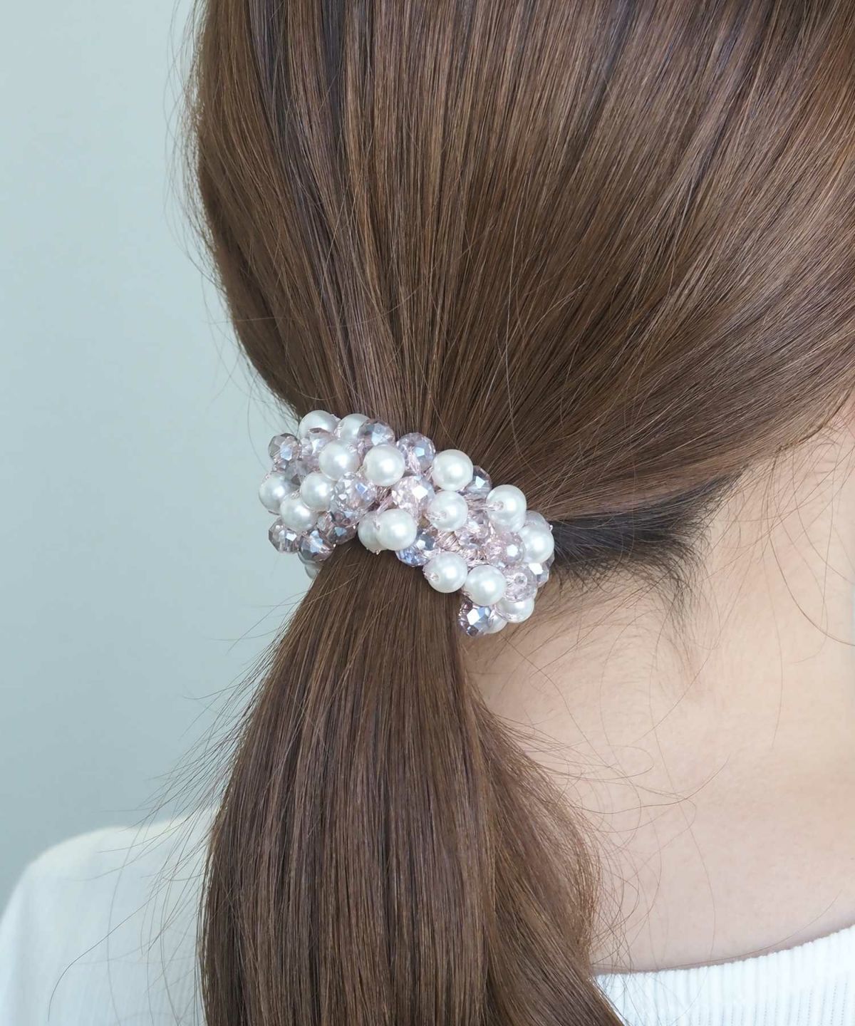 パールビーズじゃらポニー