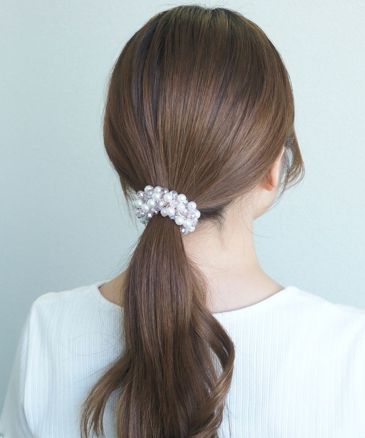 パールビーズじゃらポニー