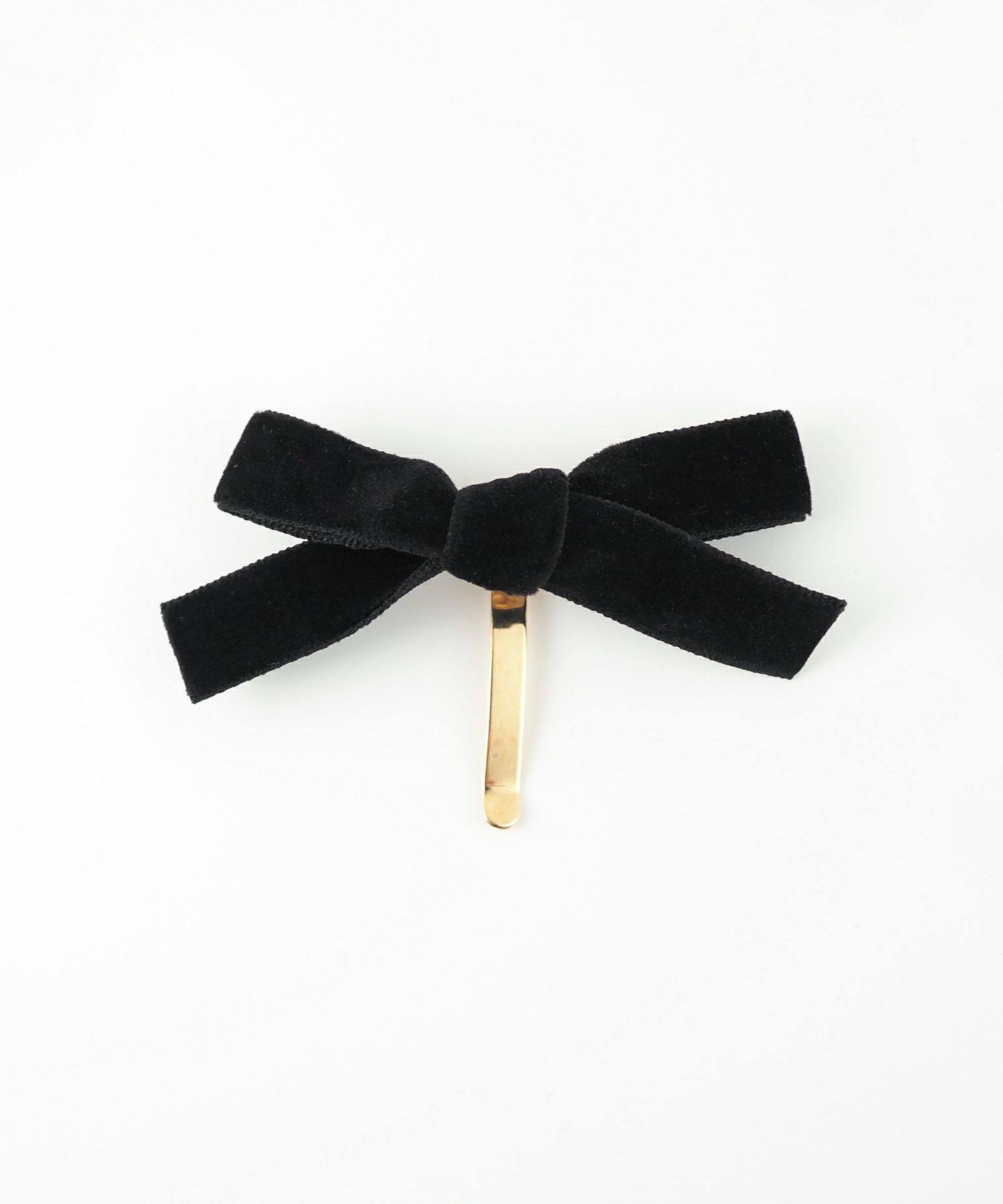 ベロアミニリボンポニーフック