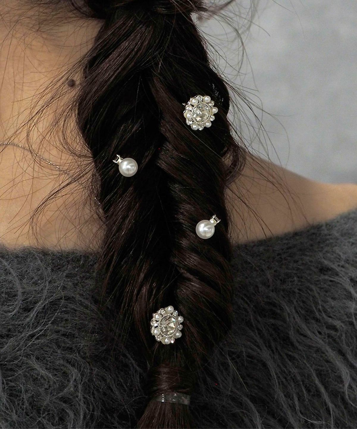 フラワーパールヘアビジューセット