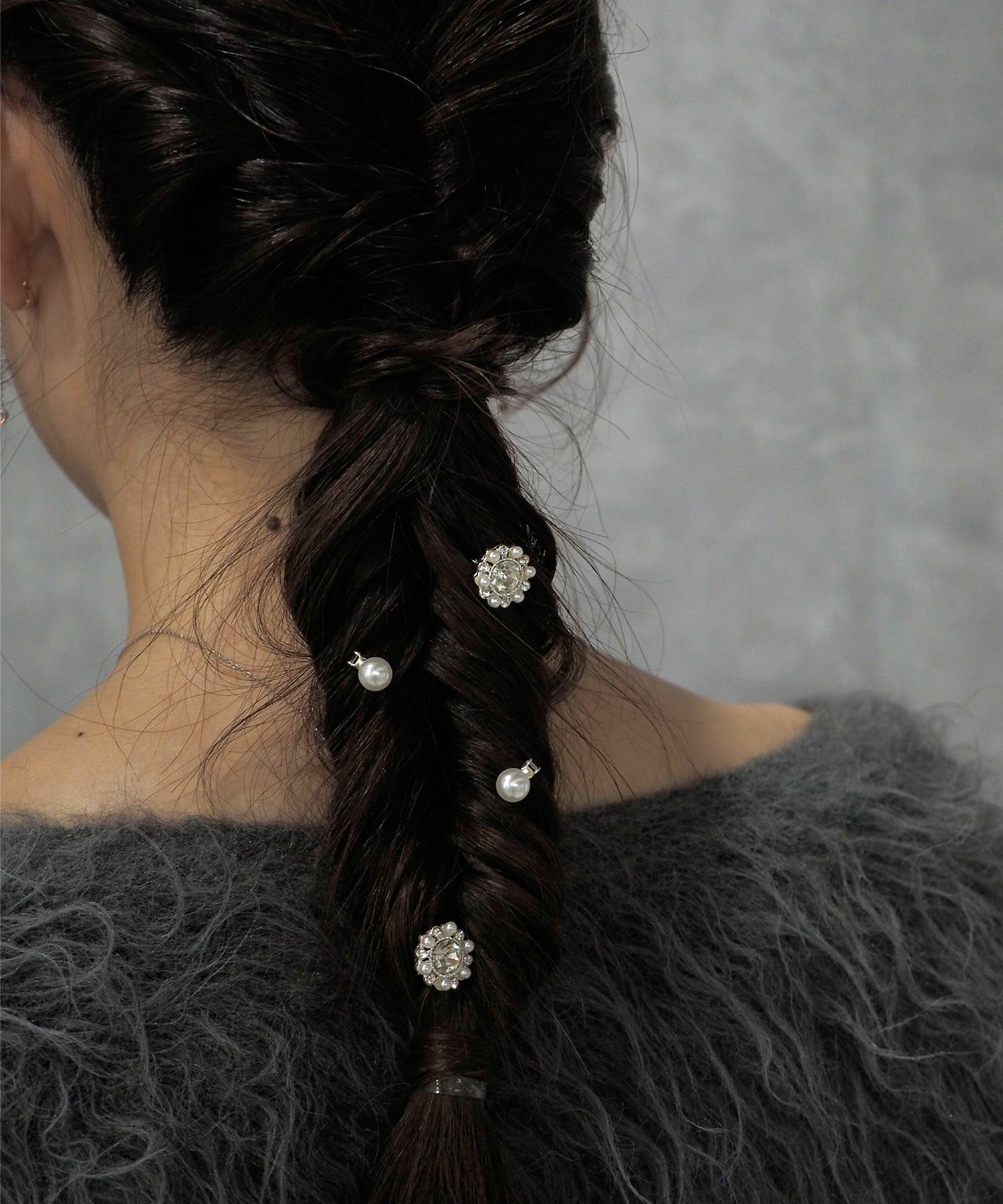 フラワーパールヘアビジューセット