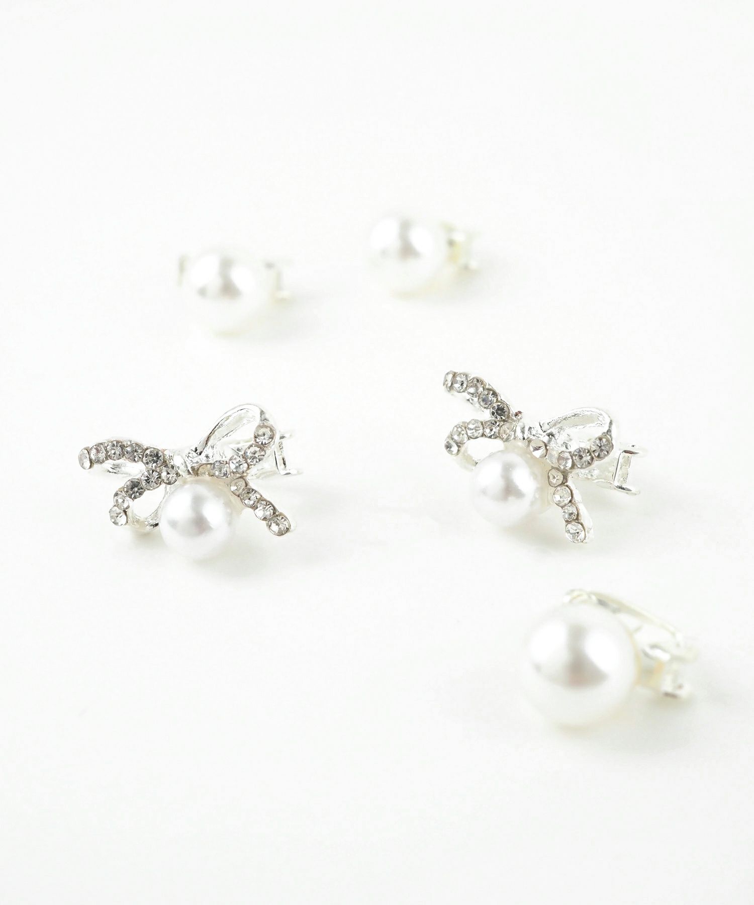 リボンパールヘアビジューセット