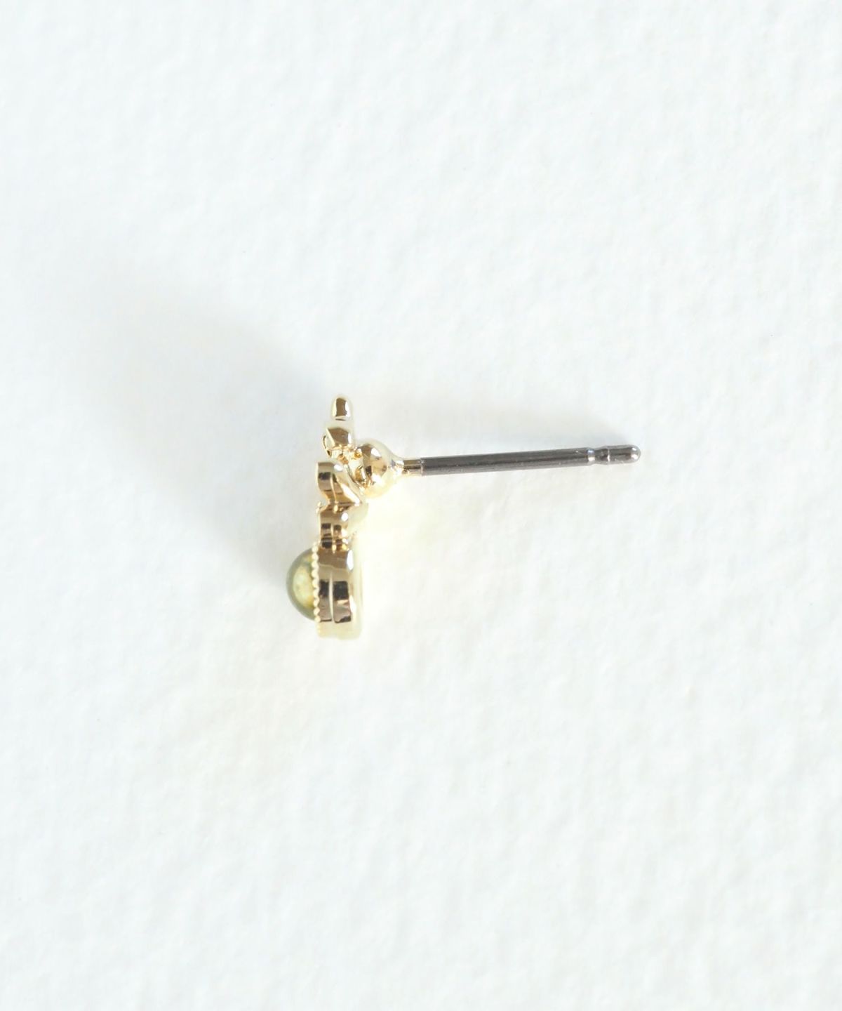 ナチュラルストーンキンモクセイチタンポストピアス【MUK Dreamy stone】