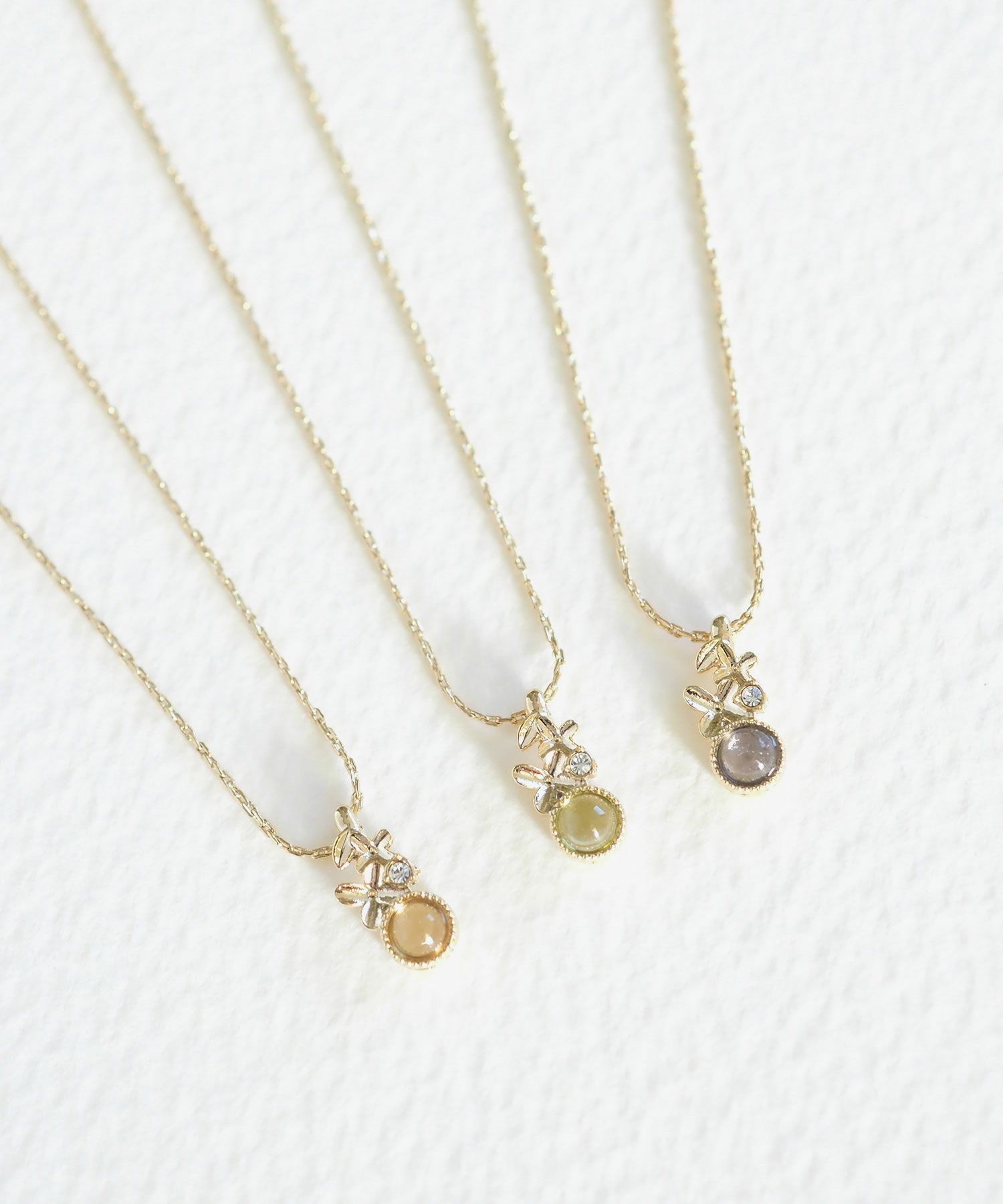ナチュラルストーンキンモクセイネックレス【MUK Dreamy stone】