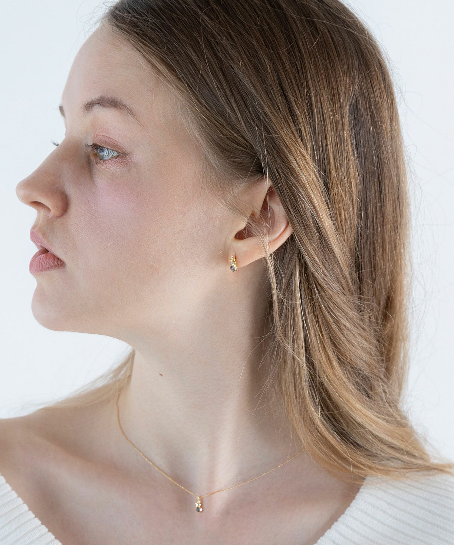 ナチュラルストーンキンモクセイネックレス【MUK Dreamy stone】