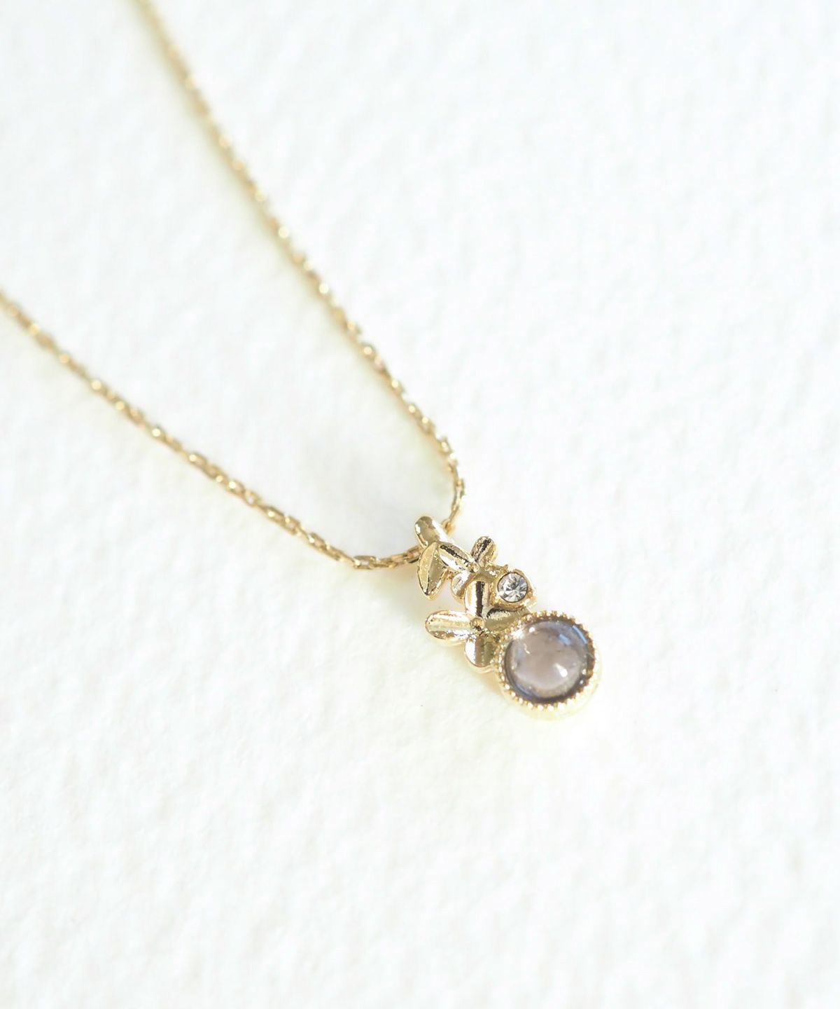 ナチュラルストーンキンモクセイネックレス【MUK Dreamy stone】