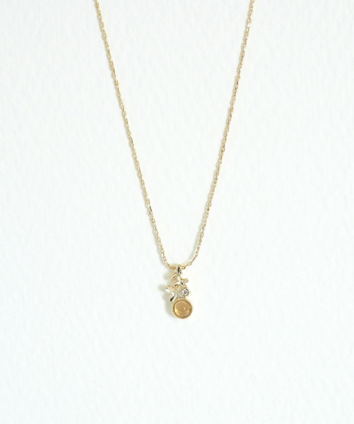 ナチュラルストーンキンモクセイネックレス【MUK Dreamy stone】