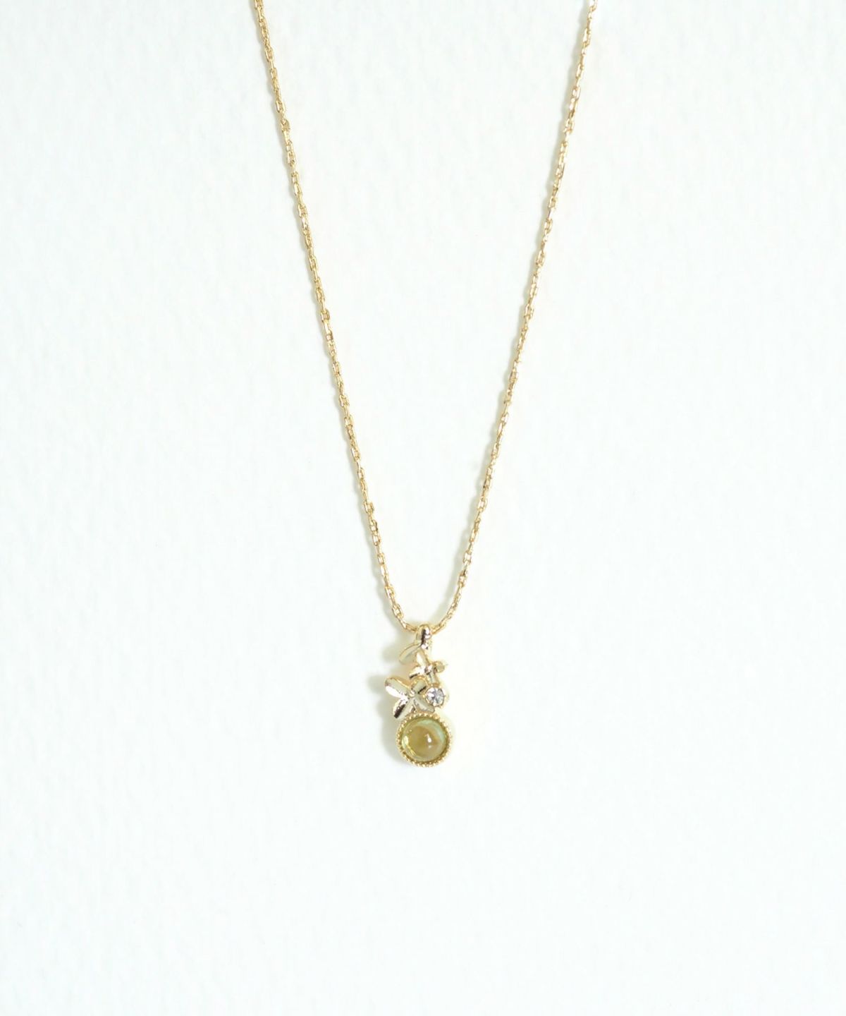 ナチュラルストーンキンモクセイネックレス【MUK Dreamy stone】