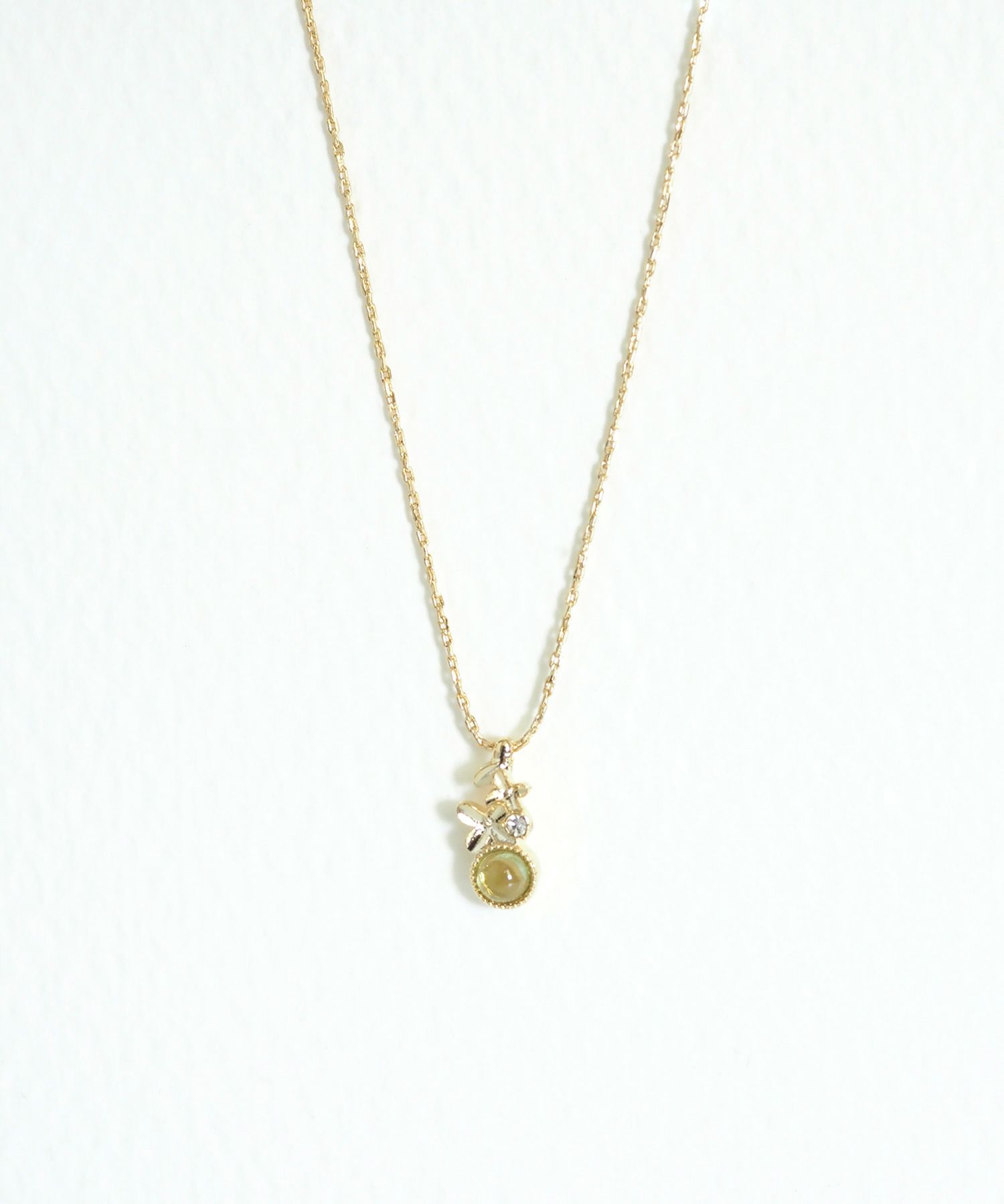 ナチュラルストーンキンモクセイネックレス【MUK Dreamy stone】