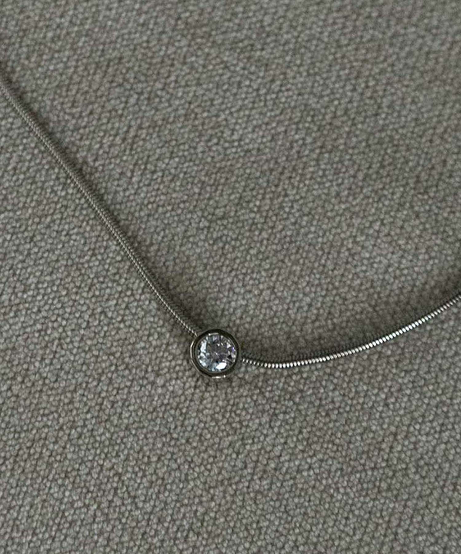 ジルコニアポイントスネークネックレス