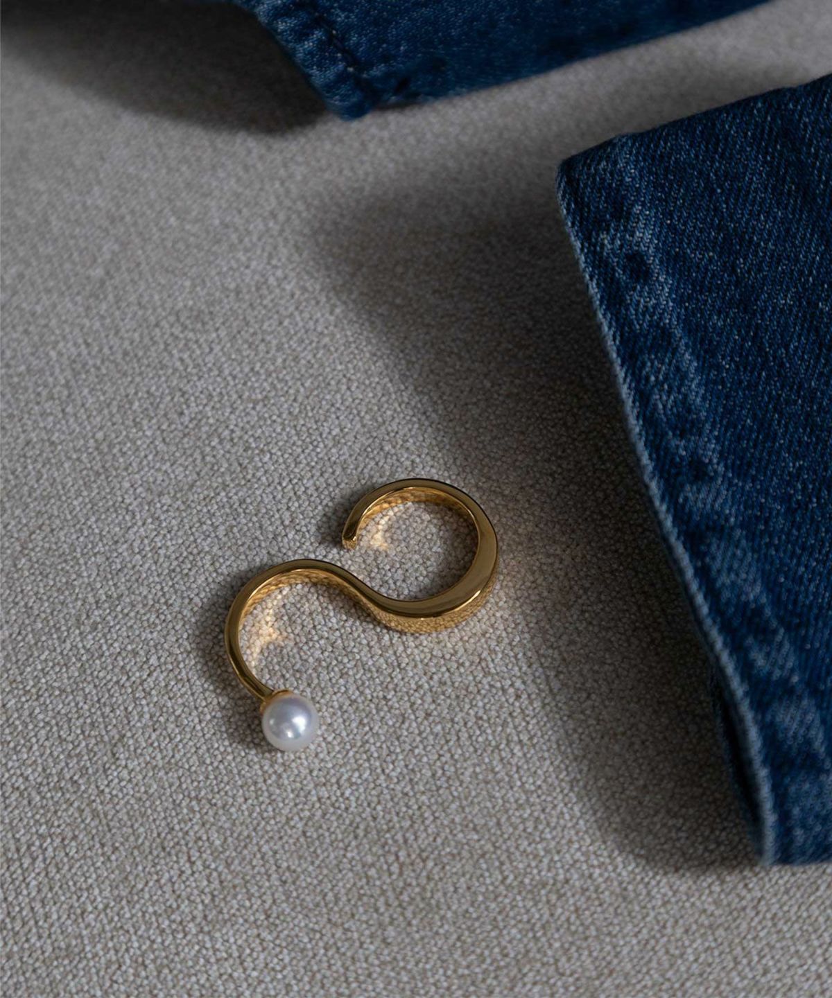 ポリッシュパールダブルリング