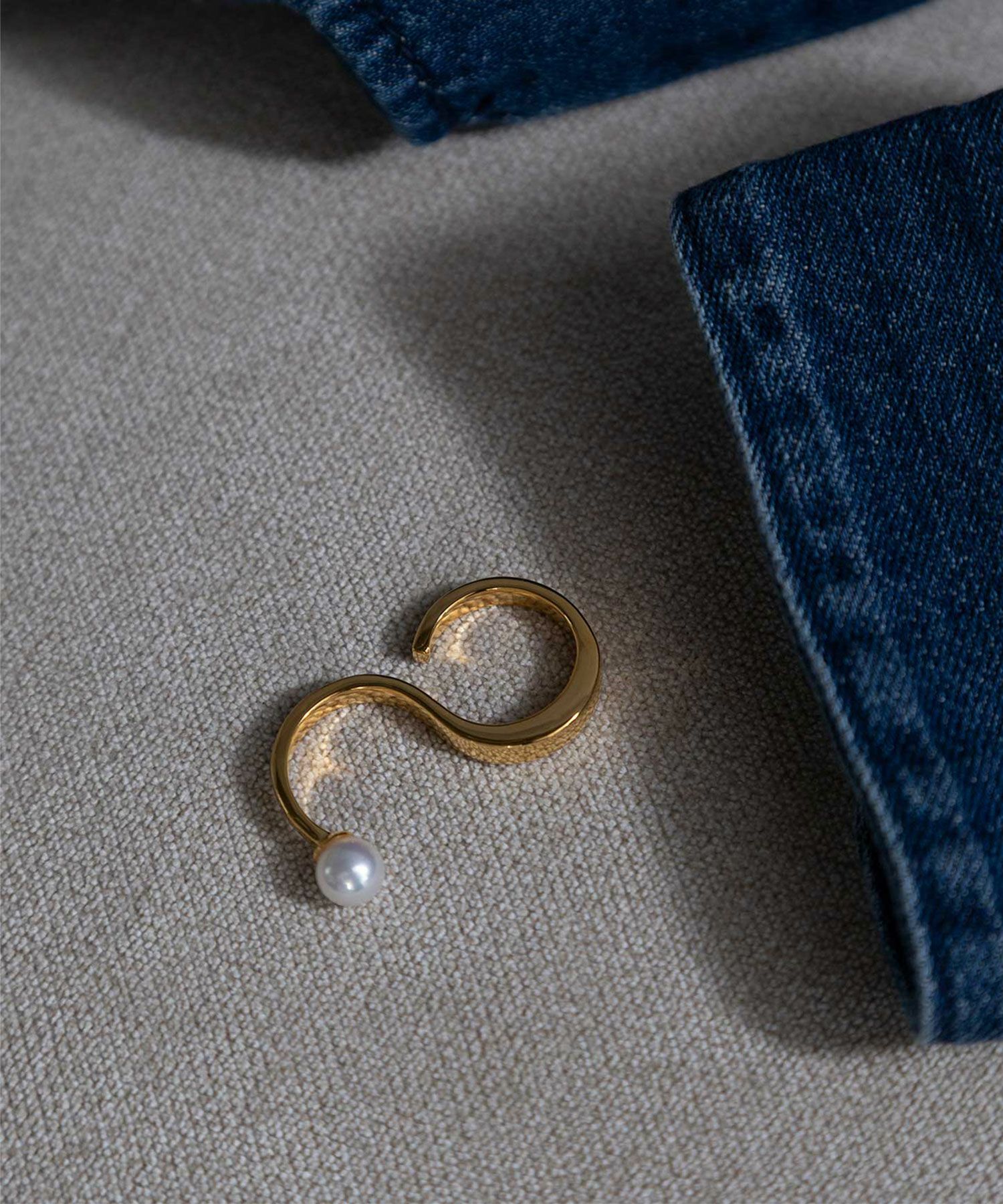 ポリッシュパールダブルリング