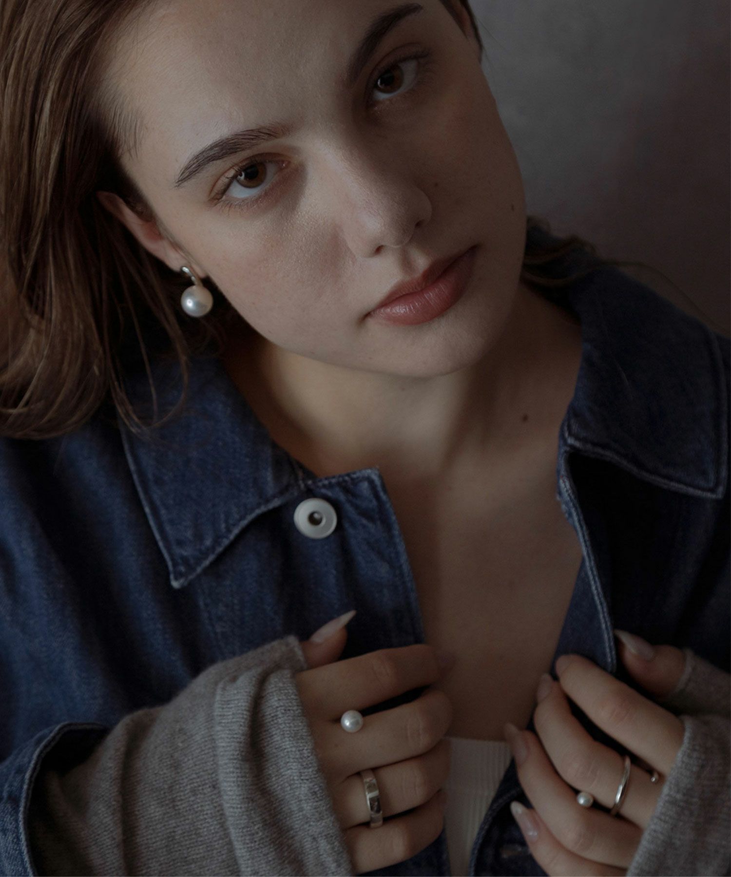 ポリッシュパールダブルリング