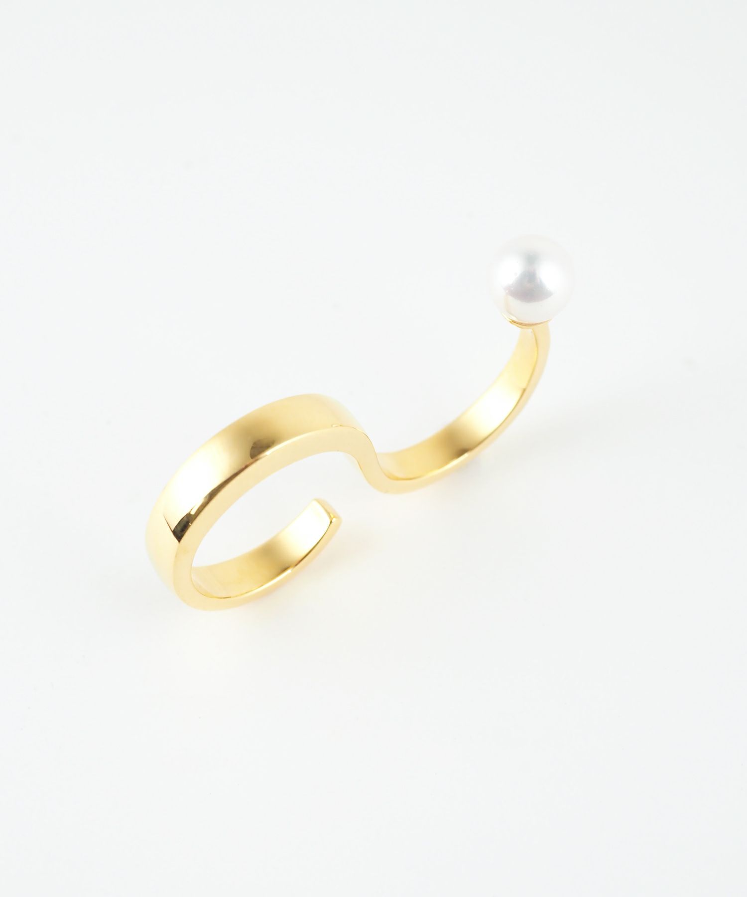 ポリッシュパールダブルリング