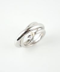 シェルパールジルコニアメタルボリュームリング