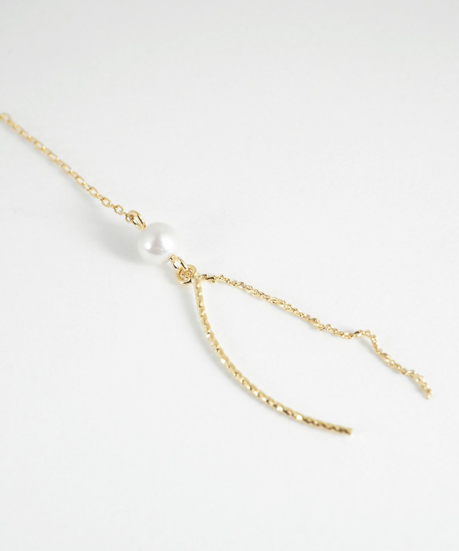 シャイニーラインパールアメリカンピアス