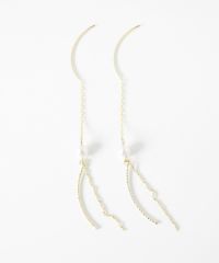 シャイニーラインパールアメリカンピアス