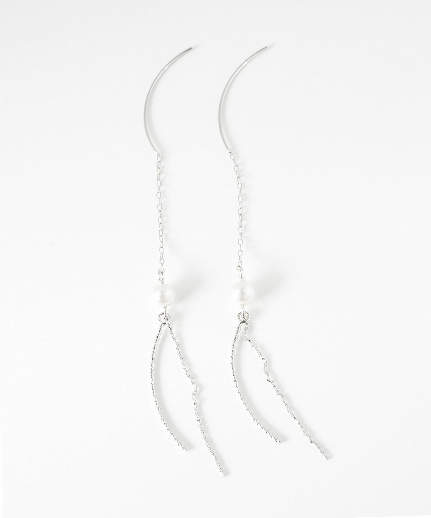 シャイニーラインパールアメリカンピアス