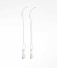 オーバルフレーム＆メタルドロップアメリカンピアス