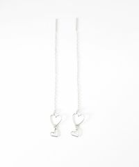 ダブルハートフレームアメリカンピアス