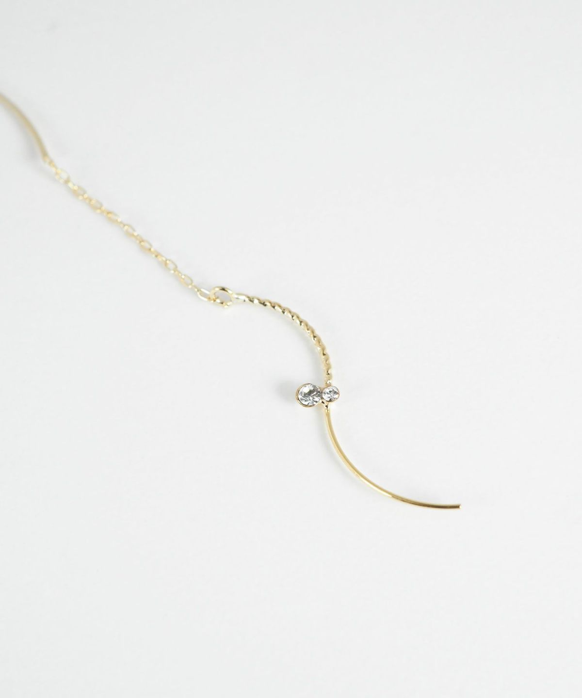 ビジューウェーブラインアメリカンピアス