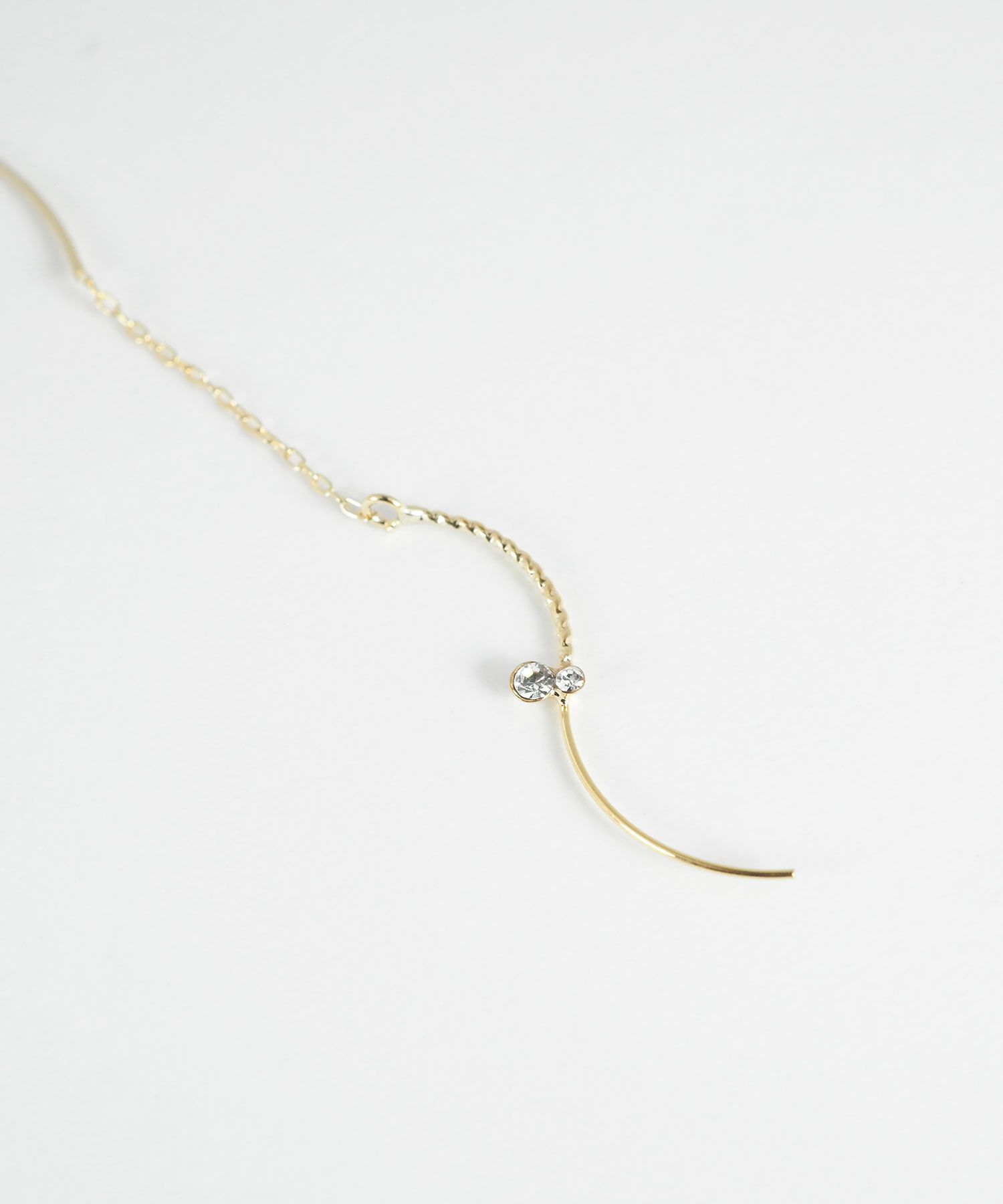 ビジューウェーブラインアメリカンピアス