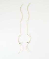 ビジューウェーブラインアメリカンピアス