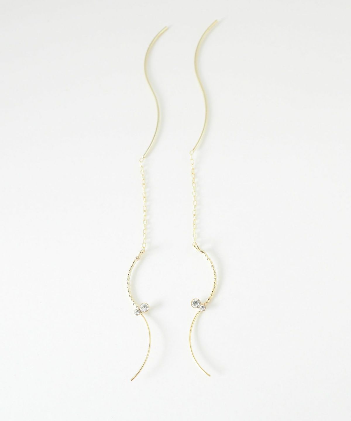 ビジューウェーブラインアメリカンピアス