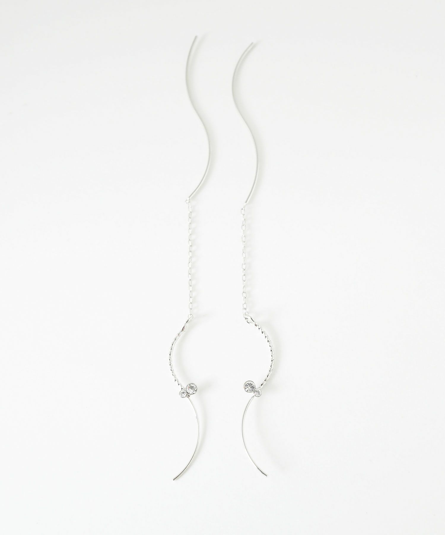 ビジューウェーブラインアメリカンピアス