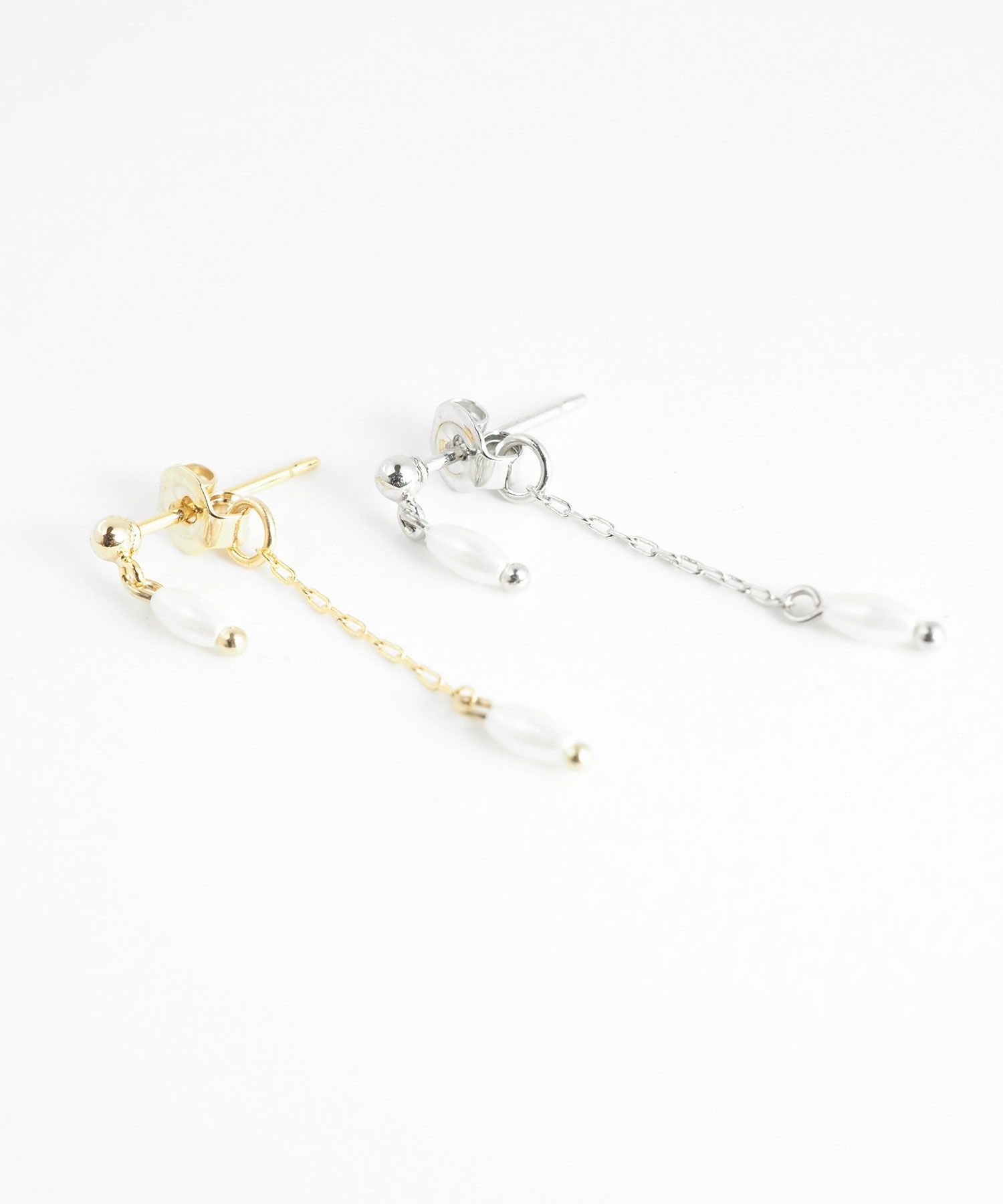 ドロップパールバックキャッチピアス