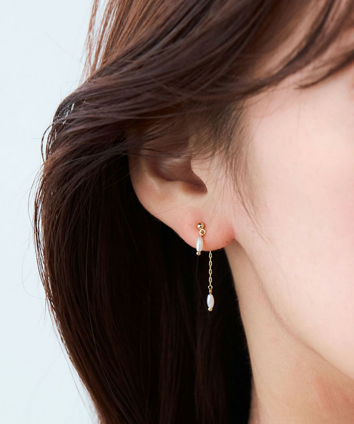 ドロップパールバックキャッチピアス