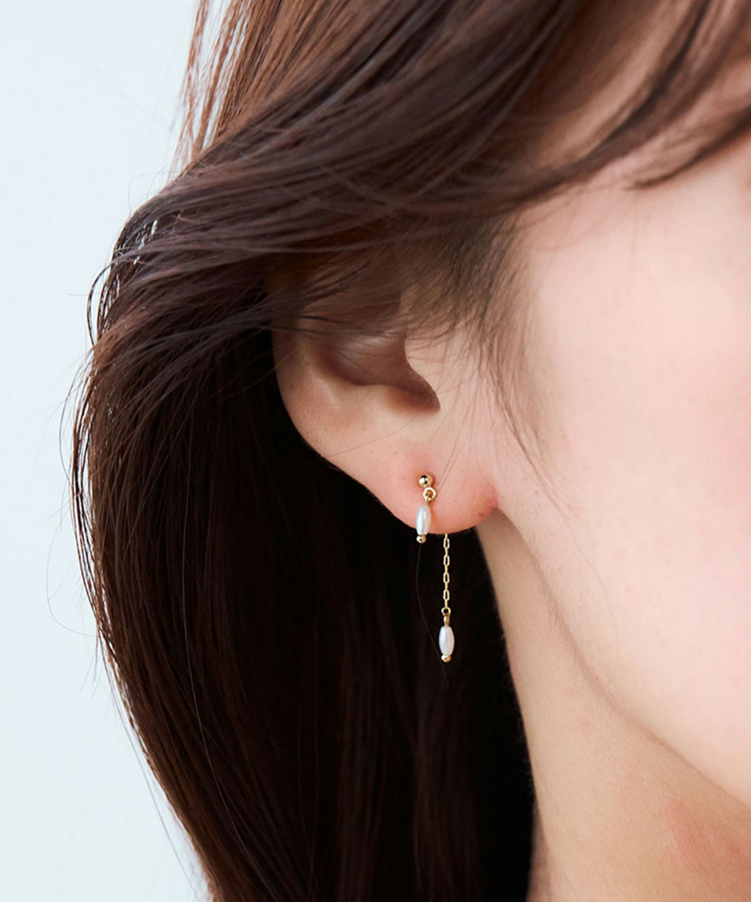 ドロップパールバックキャッチピアス