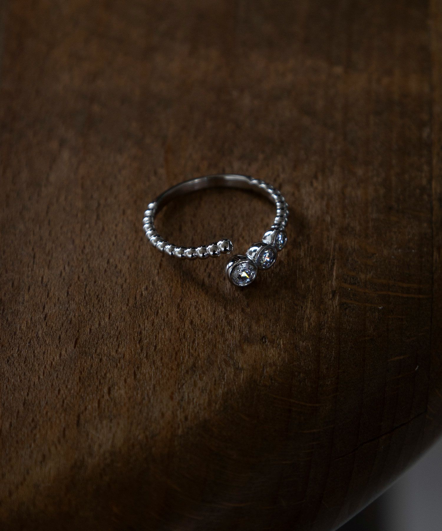 メタルキュービックジルコニアリング