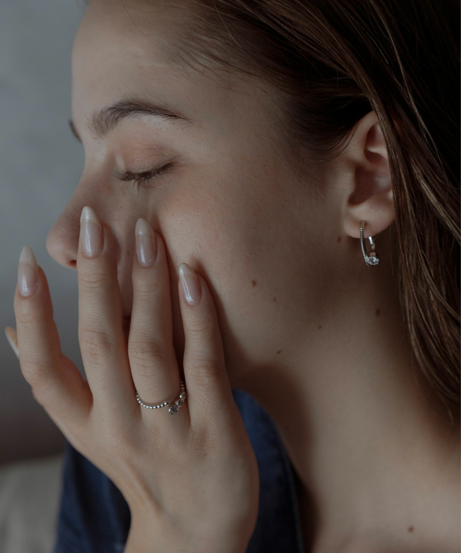 メタルキュービックジルコニアリング