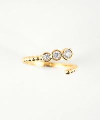 メタルキュービックジルコニアリング