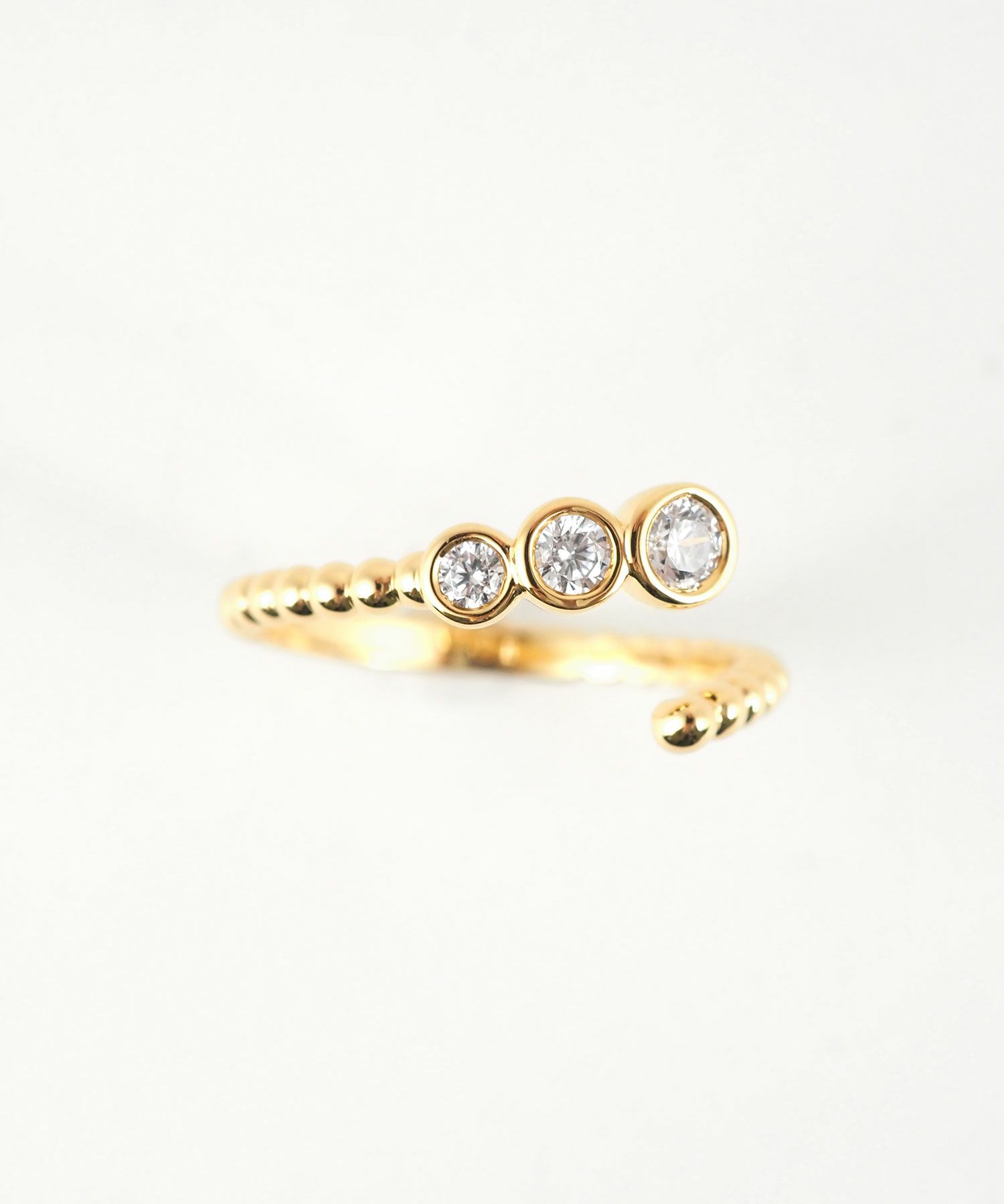 メタルキュービックジルコニアリング