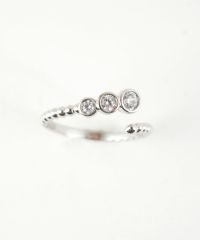 メタルキュービックジルコニアリング