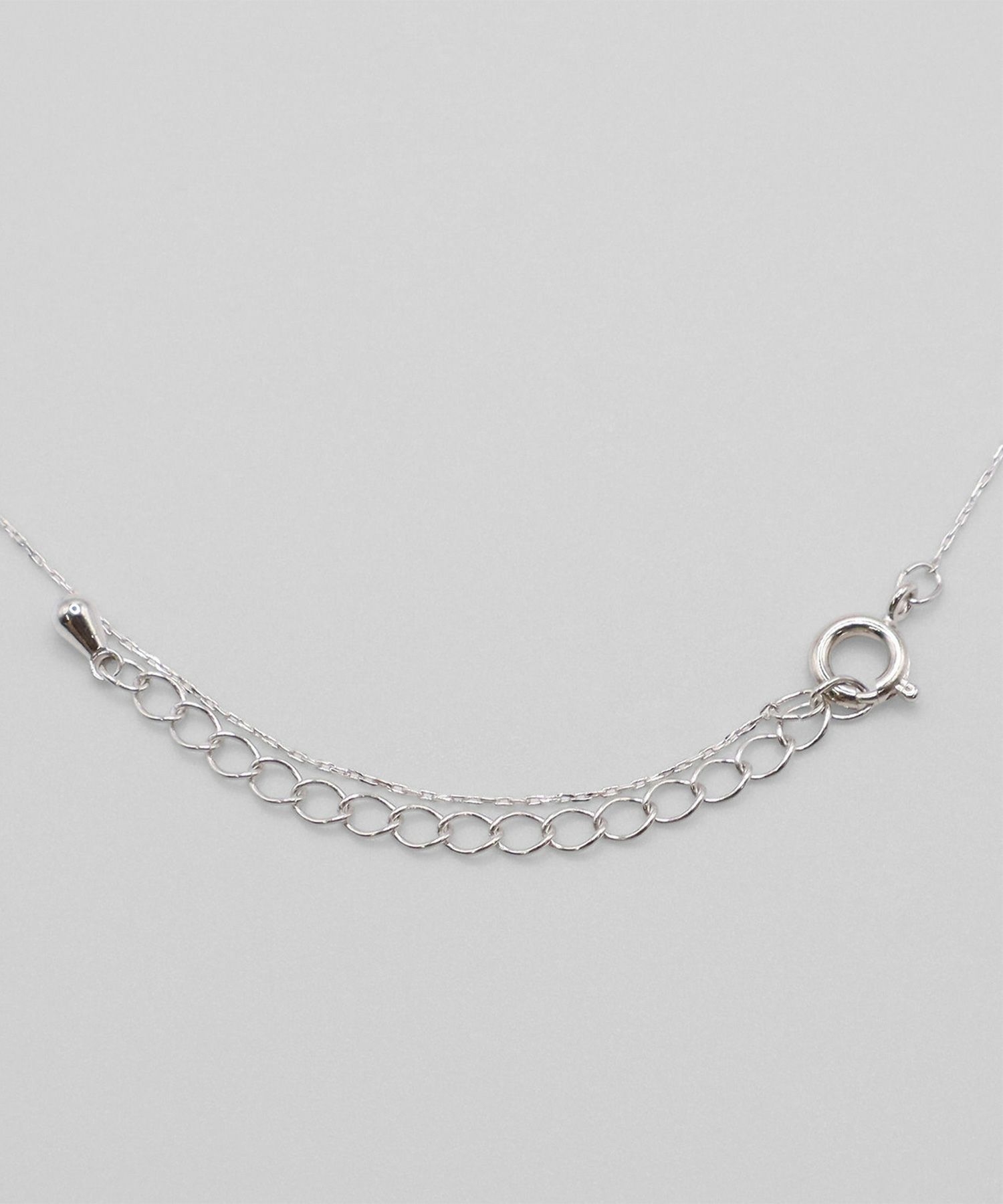 ブラッククリアストーンハートモチーフネックレス