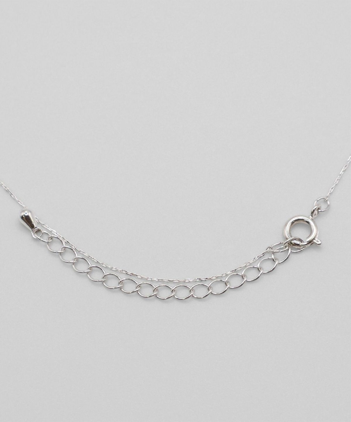 ブラックホワイトミックスストーンネックレス