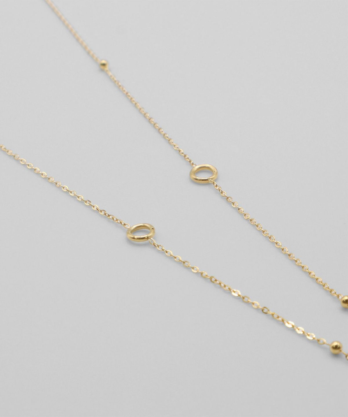 ステーションチェーンY字サージカルステンレスネックレス