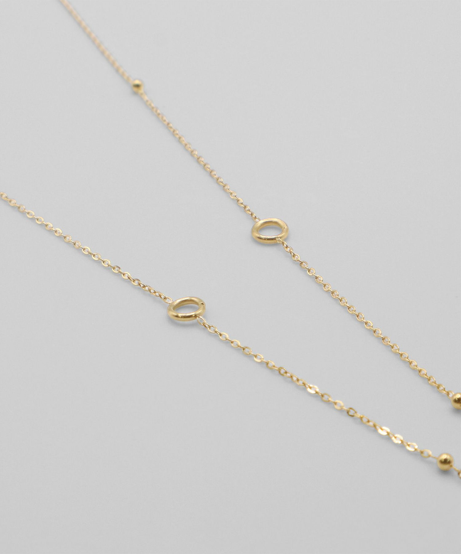 ステーションチェーンY字サージカルステンレスネックレス