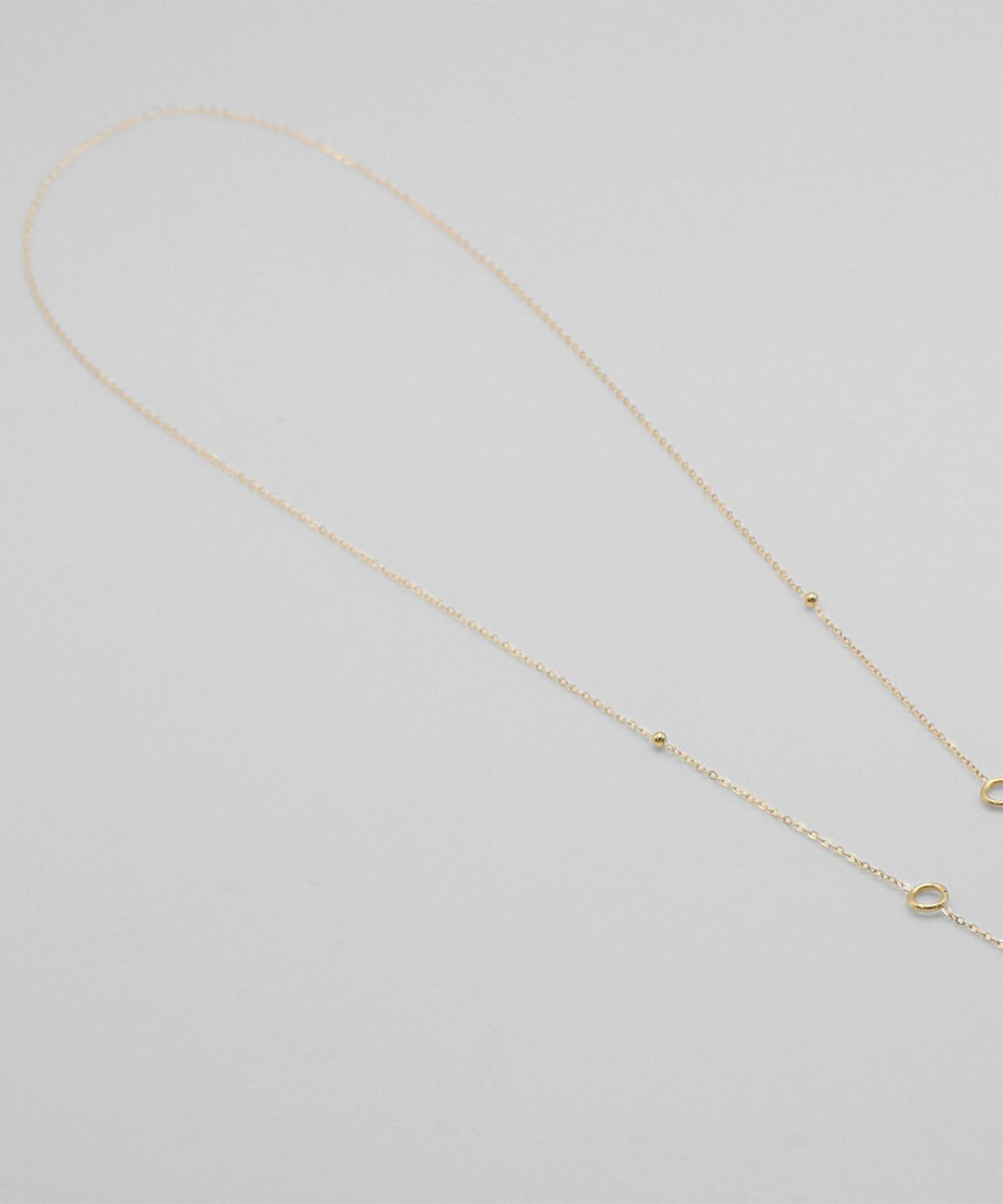 ステーションチェーンY字サージカルステンレスネックレス